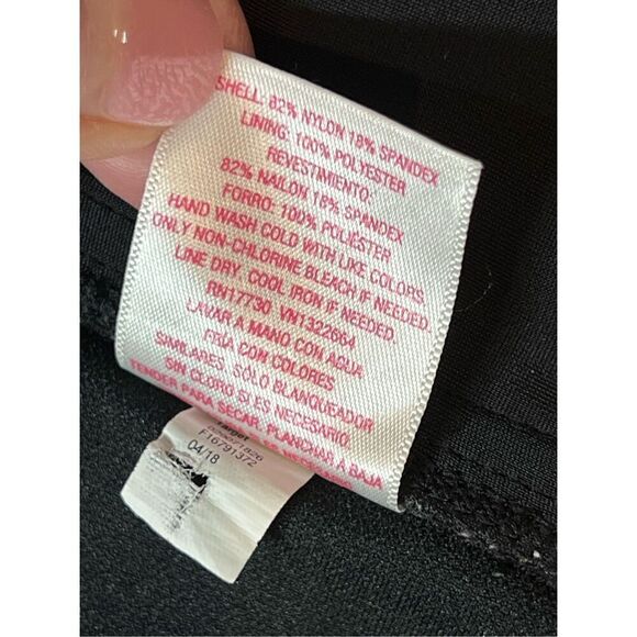 BOGOF Isabel Maternity 2pc Tankini Swimsuit Tropical Green Halter Black Bottom - Picture 12 of 15